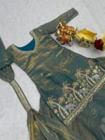 vyra luxe: pure fendy embroidered lehenga set with moti & sequence work (copy)