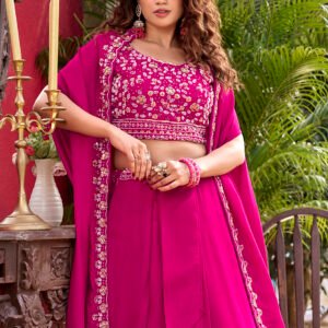 VYRA Luxe: Fox Georgette Gown with 5mm Sequence - R