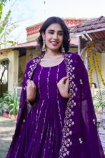 vyra signature: pure vichitra silk embroidered lehenga set with shrug style dupatta (copy)