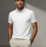 The Linear Luxe Polo - Half Sleeve