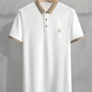 The Minimalist Tan Polo -White