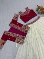 vyra luxe | signature vichitra silk shrug style lehenga set