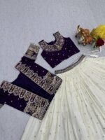 vyra luxe | signature vichitra silk shrug style lehenga set p